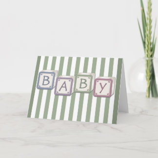 Baby Blocks Green Card