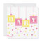 BABY Blocks Pink Yellow Girl Baby Shower