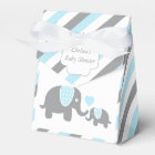 Baby Blue and Grey Stripe Elephant