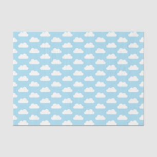 Baby Blue and White Cloud Tissue Paper