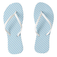 Baby Blue and White Small Size Diagonal Stripes