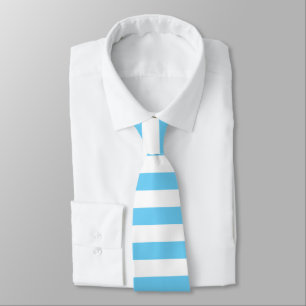 Baby Blue and White Stripe Tie