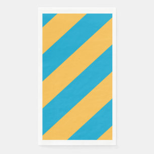 Baby Blue and Yellow Stripes Napkin
