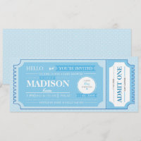 Baby Blue Baby Shower Event Ticket