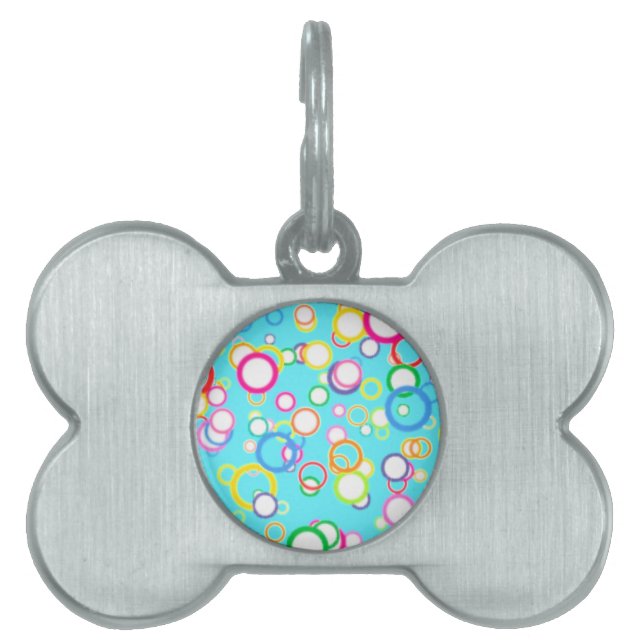 BABY BLUE BATH BUBBLES PET TAG (Front)