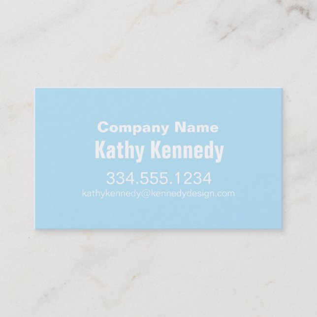 Baby Blue, Boy Baby Feet Business Card (Front)