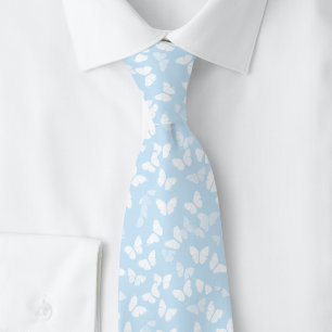 Baby Blue Butterflies Tie