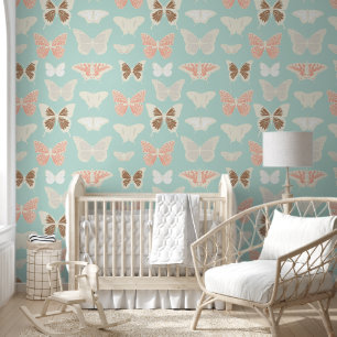 Baby Blue Butterflies Wallpaper