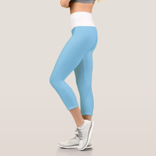 Baby Blue Capri Leggings