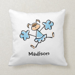 Baby Blue Cheerleader Cushion