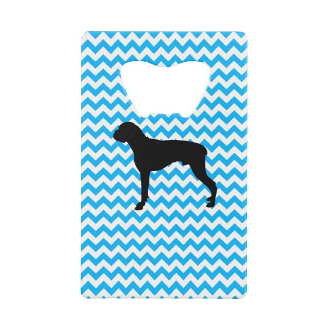 Baby Blue Chevron With Boxer Silhouette (Front)