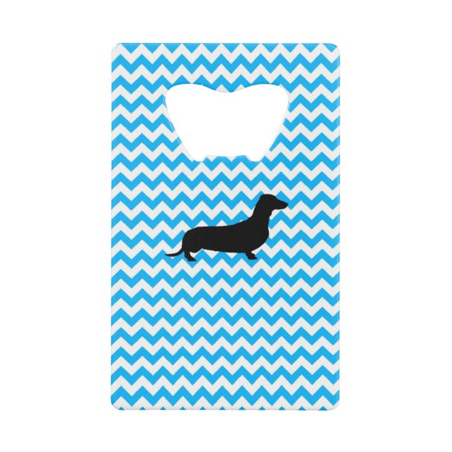 Baby Blue Chevron With Dachshund (Front)