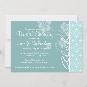 Baby Blue Circles; Aloha Invitation