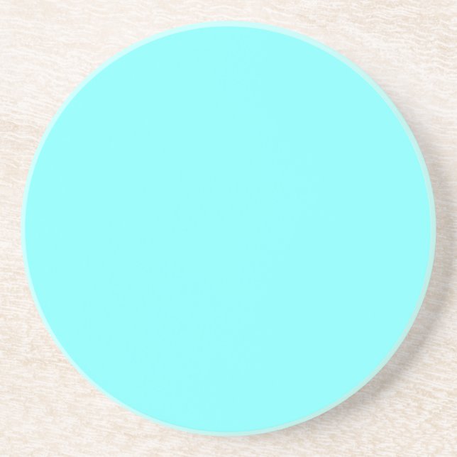 Baby Blue Colour Customised Designer Coaster (Front)