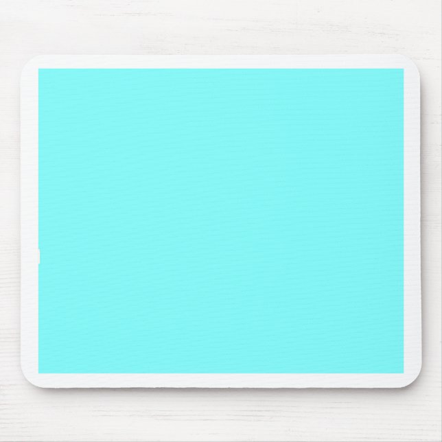 Baby Blue Colour Customised Designer Mouse Mat (Front)