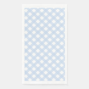 Baby Blue Country Style Gingham Pattern Napkin