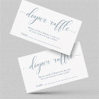 Baby Blue Diaper Raffle Shower Invitation Insert