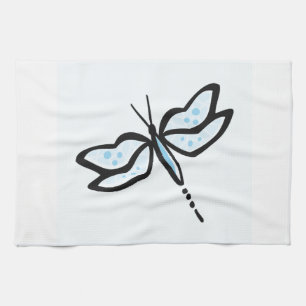 Baby Blue Dragonfly Tea Towel