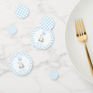 Baby Blue Elephant Personalised Baby Shower Confetti