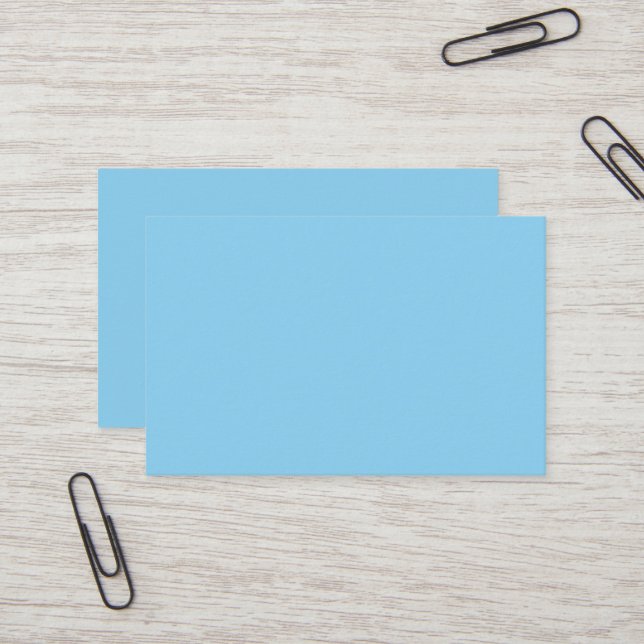 Baby Blue European Business Card (Front/Back In Situ)