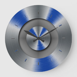 Baby Blue Eyes Accents Colour Complementing Large Clock