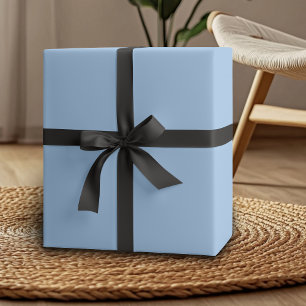 Baby Blue Eyes Solid Colour   Classic   Elegant Wrapping Paper