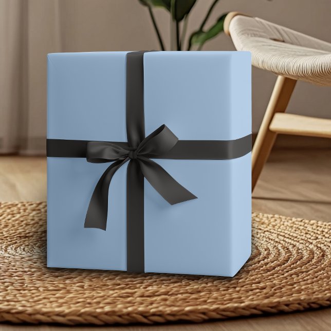 Baby Blue Eyes Solid Colour | Classic | Elegant Wrapping Paper (Creator Uploaded)