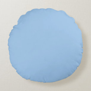 Baby blue eyes (solid colour)  round cushion