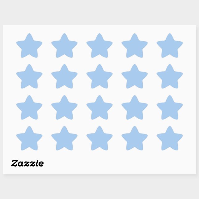 Baby blue eyes (solid colour)  star sticker (Sheet)
