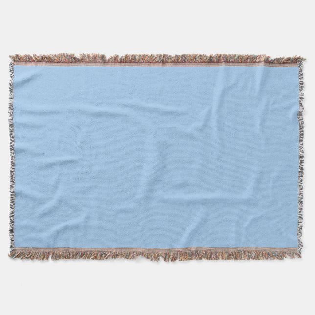 Baby blue eyes (solid colour)  throw blanket (Front)