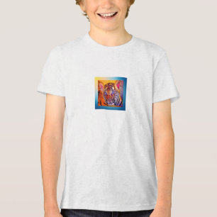 Baby Blue Eyes Tiger Cub Tri-Blend Shirt