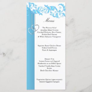 Baby Blue Floral Swirl - Menu