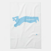 Baby Blue Golf Tea Towel (Vertical)