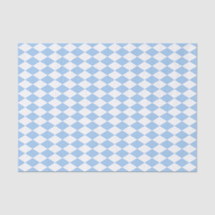 Baby Blue Harlequin Tissue Paper