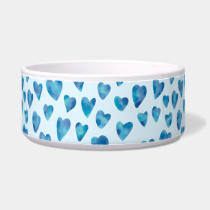 Baby Blue Heart Pet Bowl