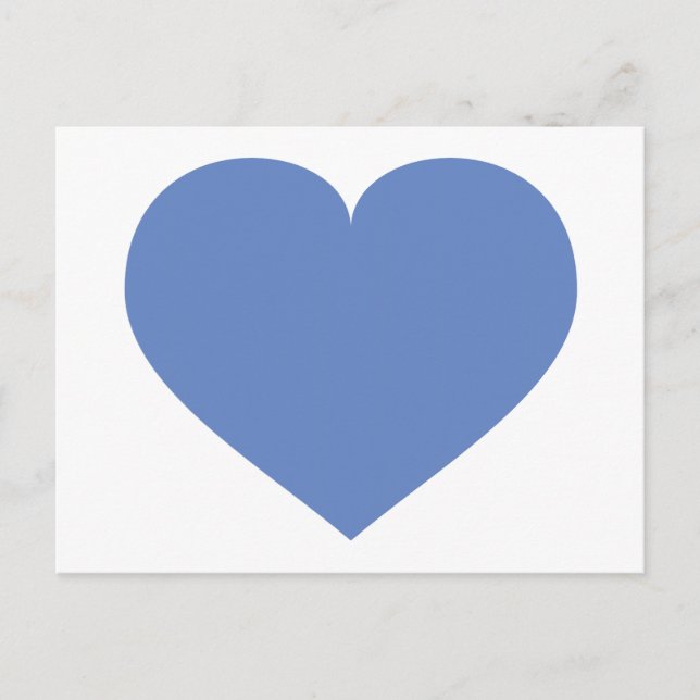 Baby blue heart postcard (Front)