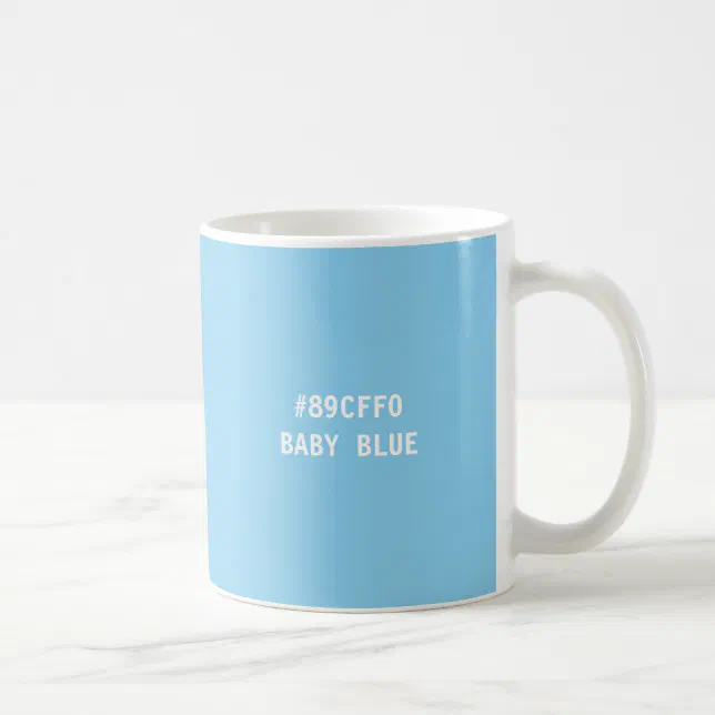 Baby Blue Hex Code Colour Code Mug Zazzle