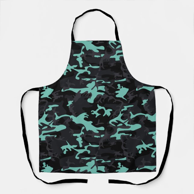 Baby Blue Highlights Camo Apron (Front)