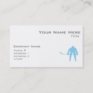 Baby Blue Hockey Business Card
