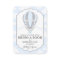 Baby Blue Hot Air Balloon Bring a Book Card