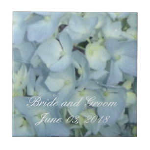 Baby Blue Hydrangeas Tile