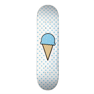 Baby Blue Ice Cream Cone Skateboard