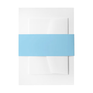 Baby Blue Invitation Belly Band