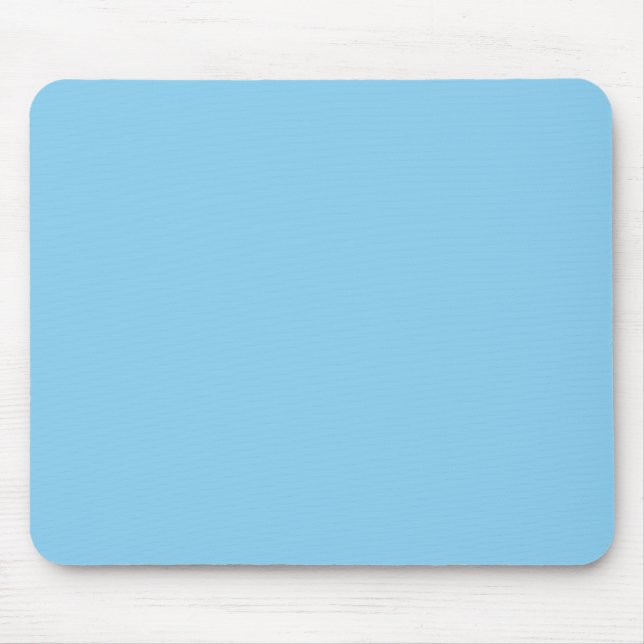 Baby Blue, Light Blue, solid, plain Blue,  Mouse Mat (Front)