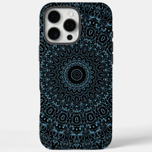 Baby Blue Mandala with Delicate Symmetry iPhone 16 Pro Max Case
