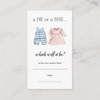 Baby Blue Pink He She Write Guess Gender Reveal