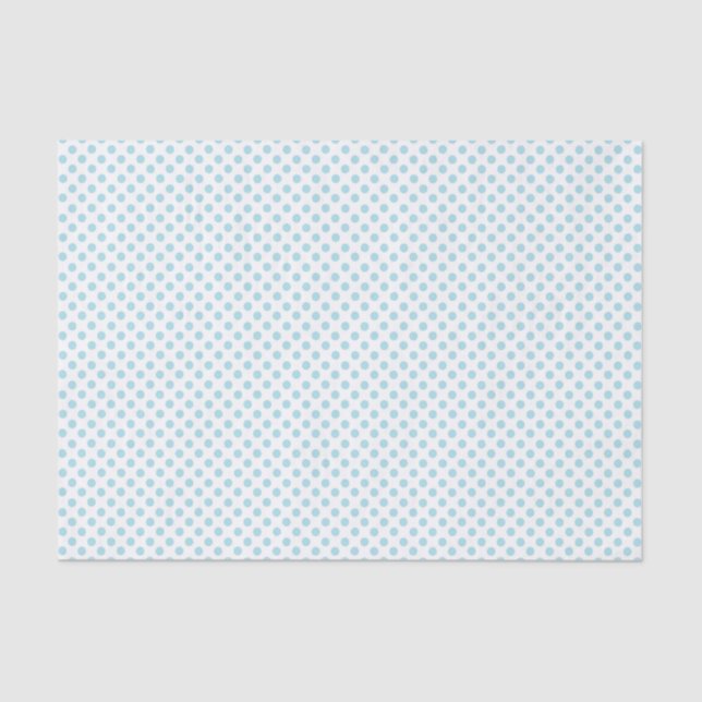 Baby Blue Polka Dot Tissue Paper (Front)