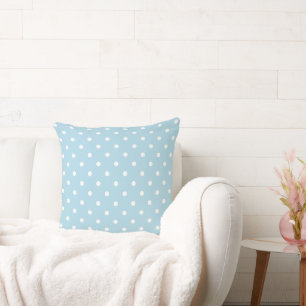 Baby Blue Polka Dots Cushion