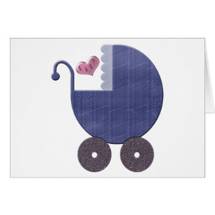 Baby Blue Pram Art