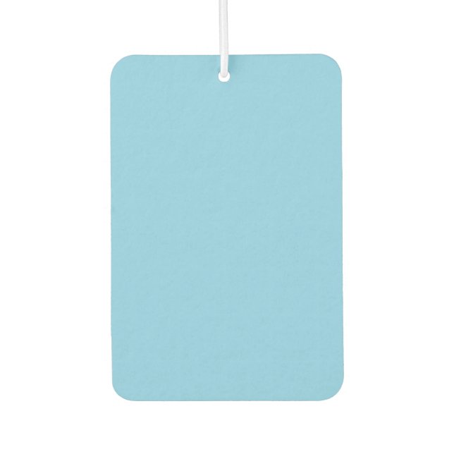 Baby Blue Rectangle Air Freshener (Front)